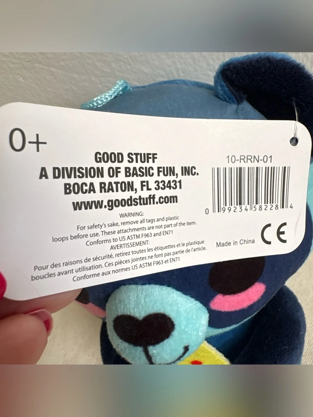 Good Stuff Rocky Raccoon Blue Plush Stuffed Animal Holding Pizza Jimothy